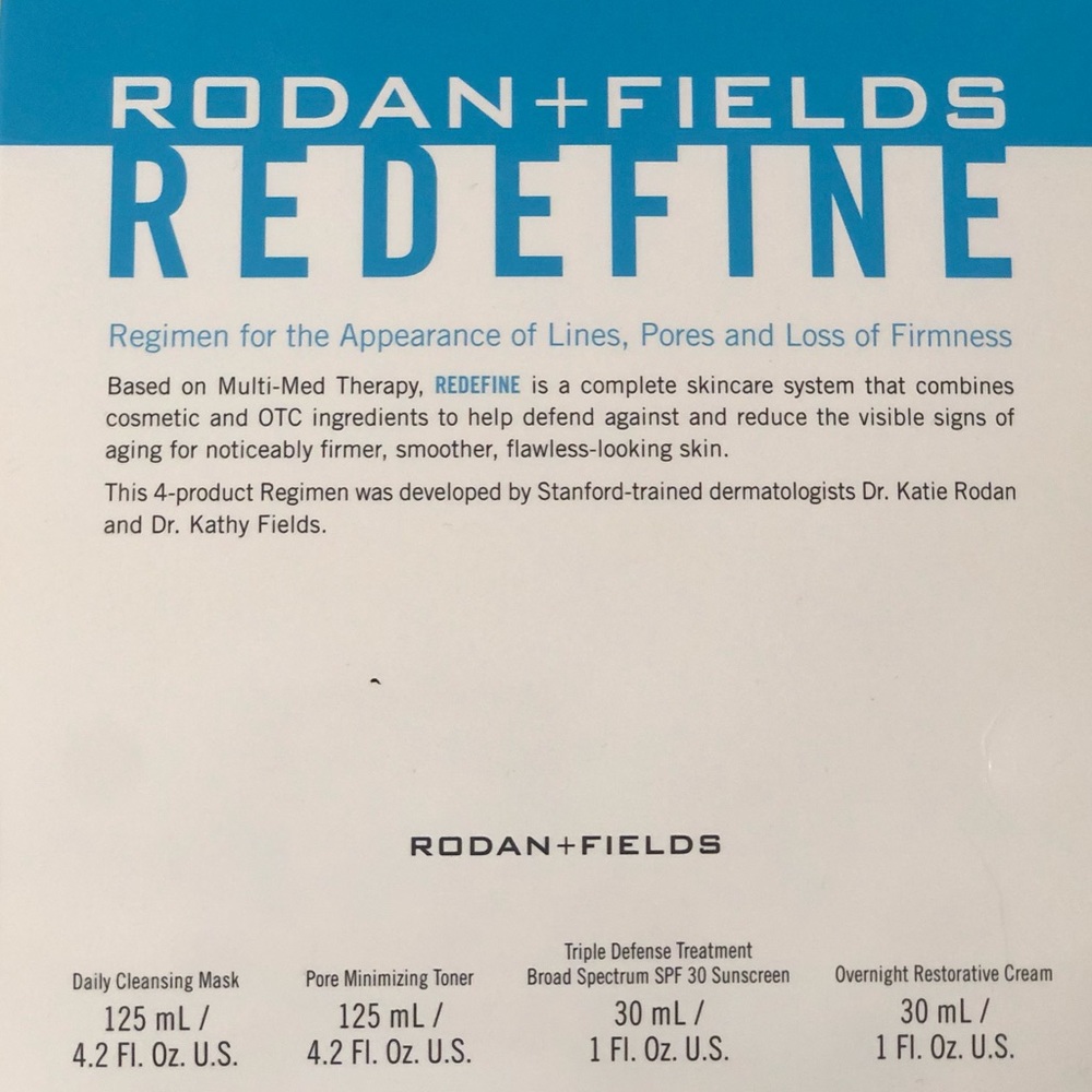 Rodan & Fields Redefine regimen